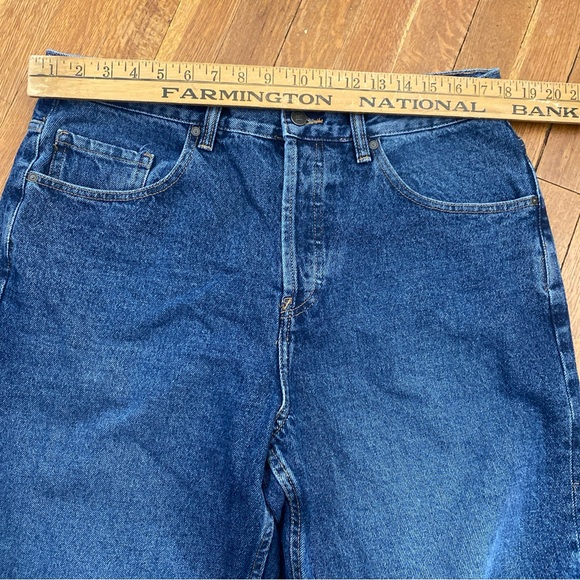 DC Jeans Worker Baggy Men’s Blue Denim Jeans Button Front Actual Measures 36x30 - Picture 9 of 15